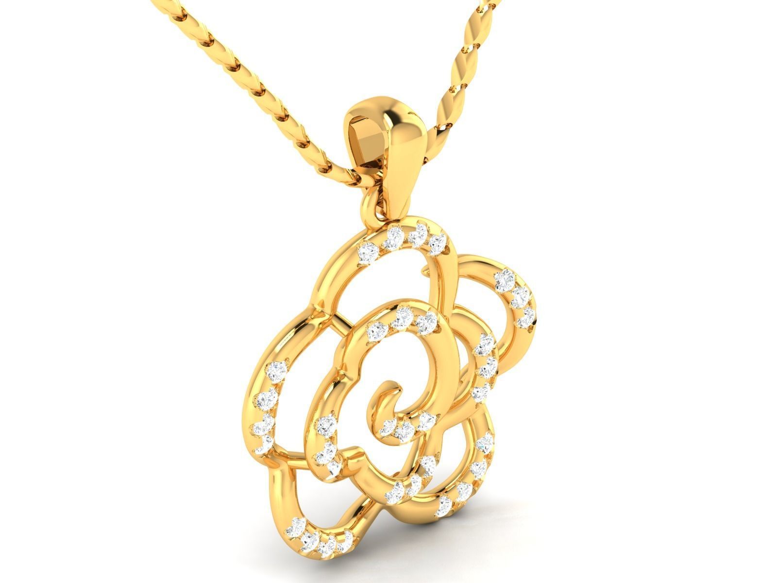 Pendant for Women 3dm STL FBX OBJ Render Details 3D print model_2