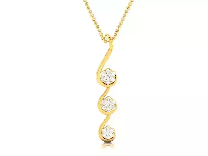 Pendant for Women 3dm STL FBX OBJ Render Details 3D print model