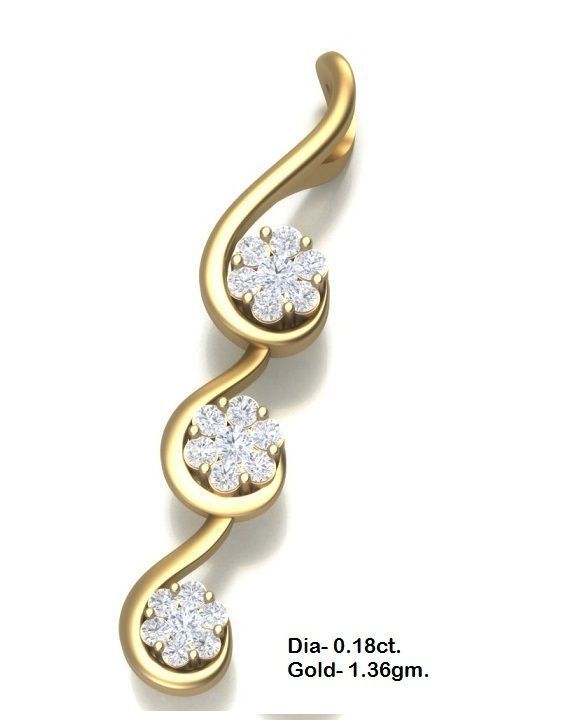 Pendant for Women 3dm STL FBX OBJ Render Details 3D print model_1