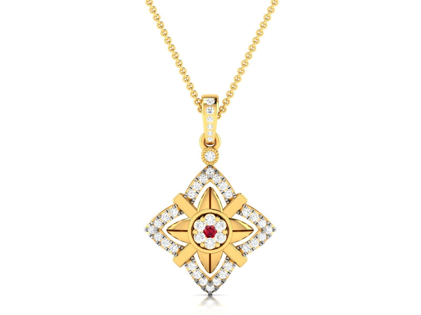 Pendant for Women 3dm STL FBX OBJ Render Details 3D print model_3