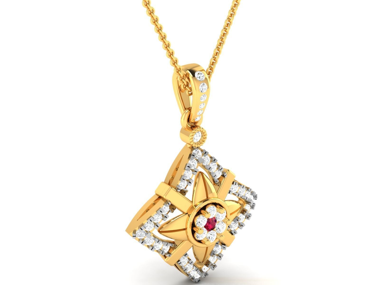 Pendant for Women 3dm STL FBX OBJ Render Details 3D print model_1