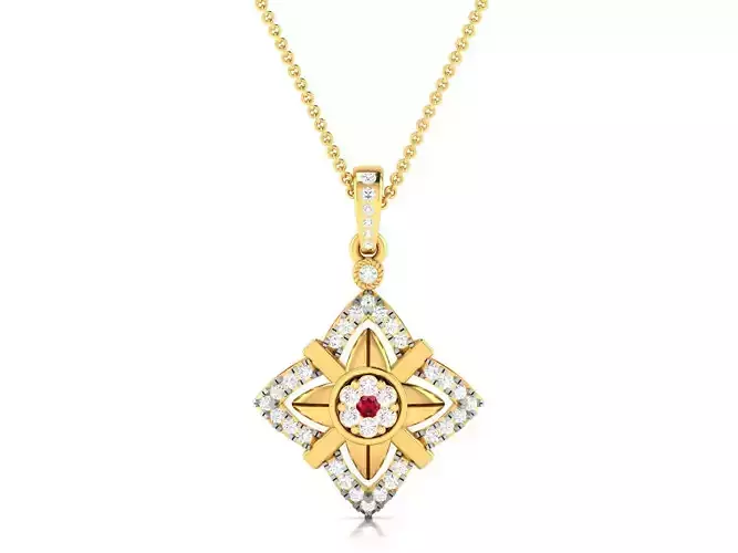 Pendant for Women 3dm STL FBX OBJ Render Details 3D print model