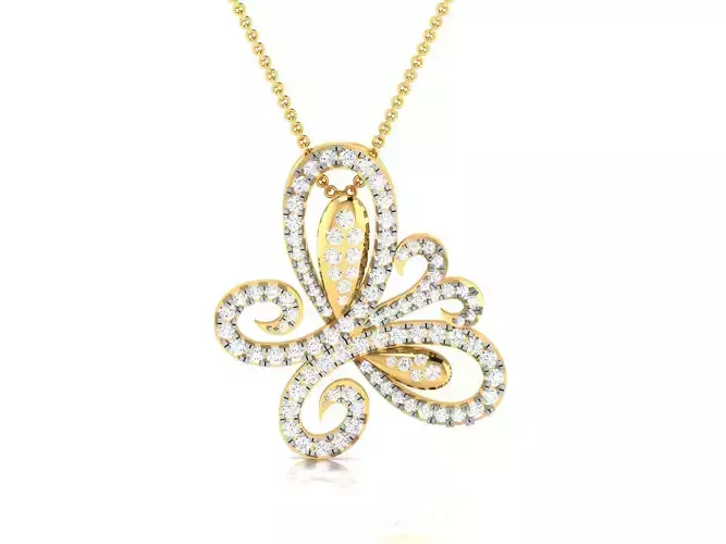 Pendant for Women 3dm STL FBX OBJ Render Details 3D print model