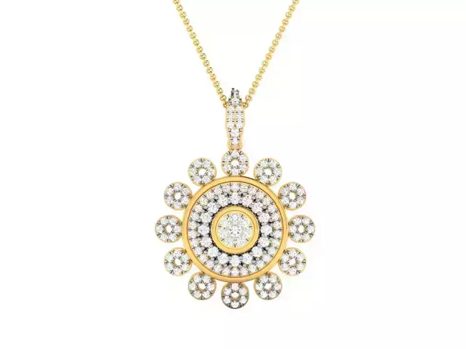 Pendant for Women 3dm STL FBX OBJ Render Details 3D print model