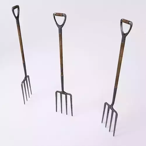 Spade fork 3d model 