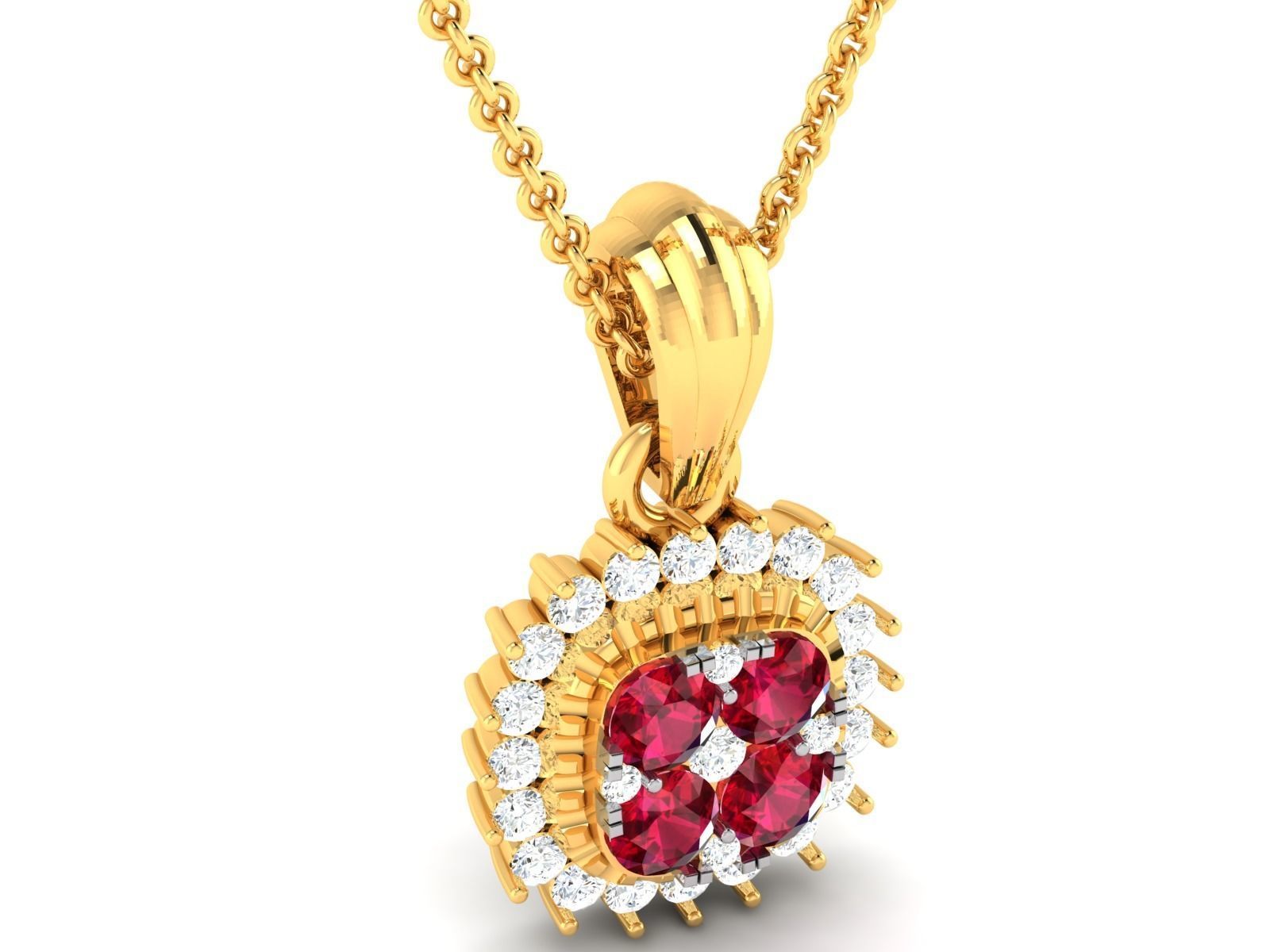 Pendant for Women 3dm STL FBX OBJ Render Details 3D print model_3