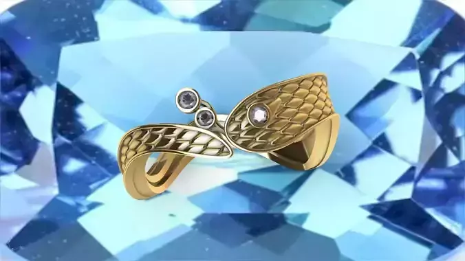 snake diamond ring stl verified 