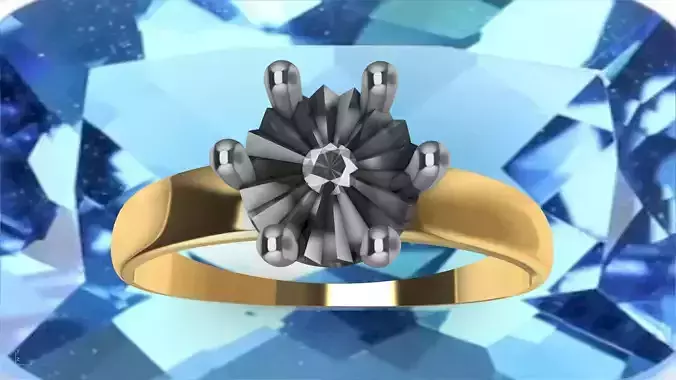 miracleplate solitaire ring stl verified 