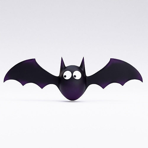Cute bat low poly 3d model Low-poly 3D model