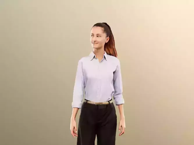 Katy 12842 - Walking Young Business Woman Low-poly 3D model Katy 12842 - Walking Young Business Woman Low-poly 3D model