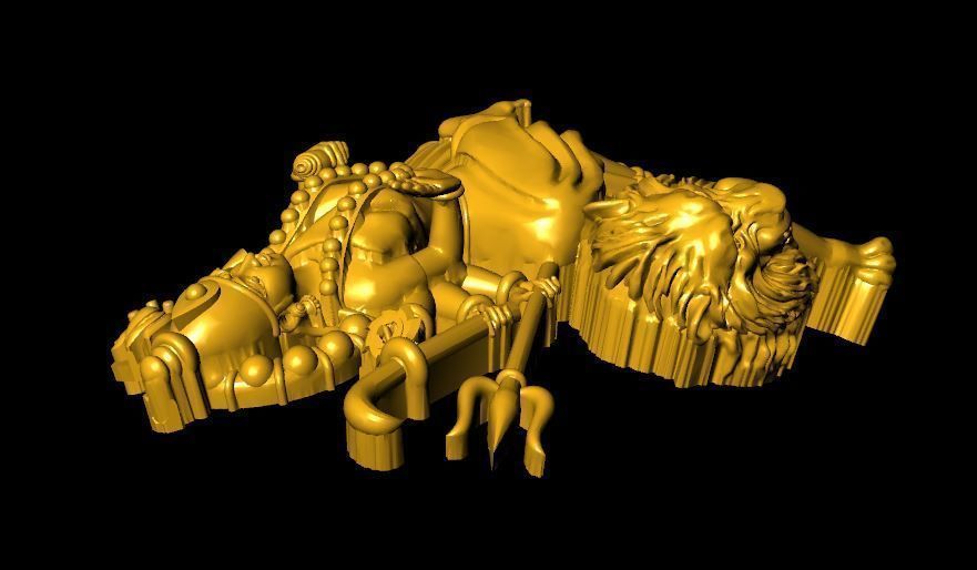 sherawali mata bhagwan 3D print model_4