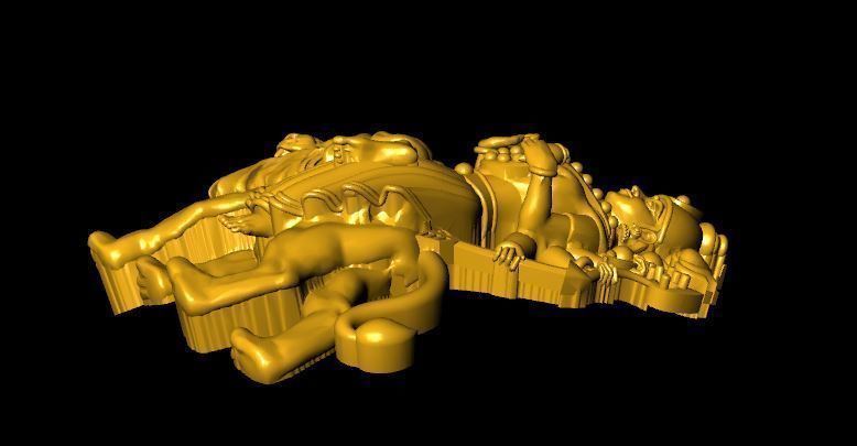 sherawali mata bhagwan 3D print model_3