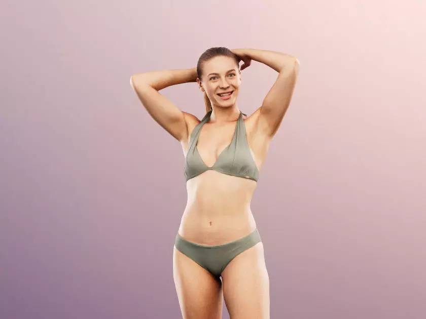 Klara 12626 - Standing Woman In Bikini Low-poly 3D model_0