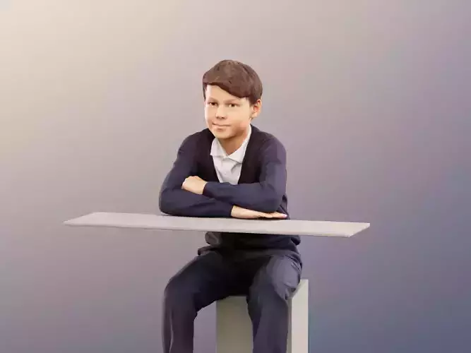 Manuel 12353 - Sitting School Boy