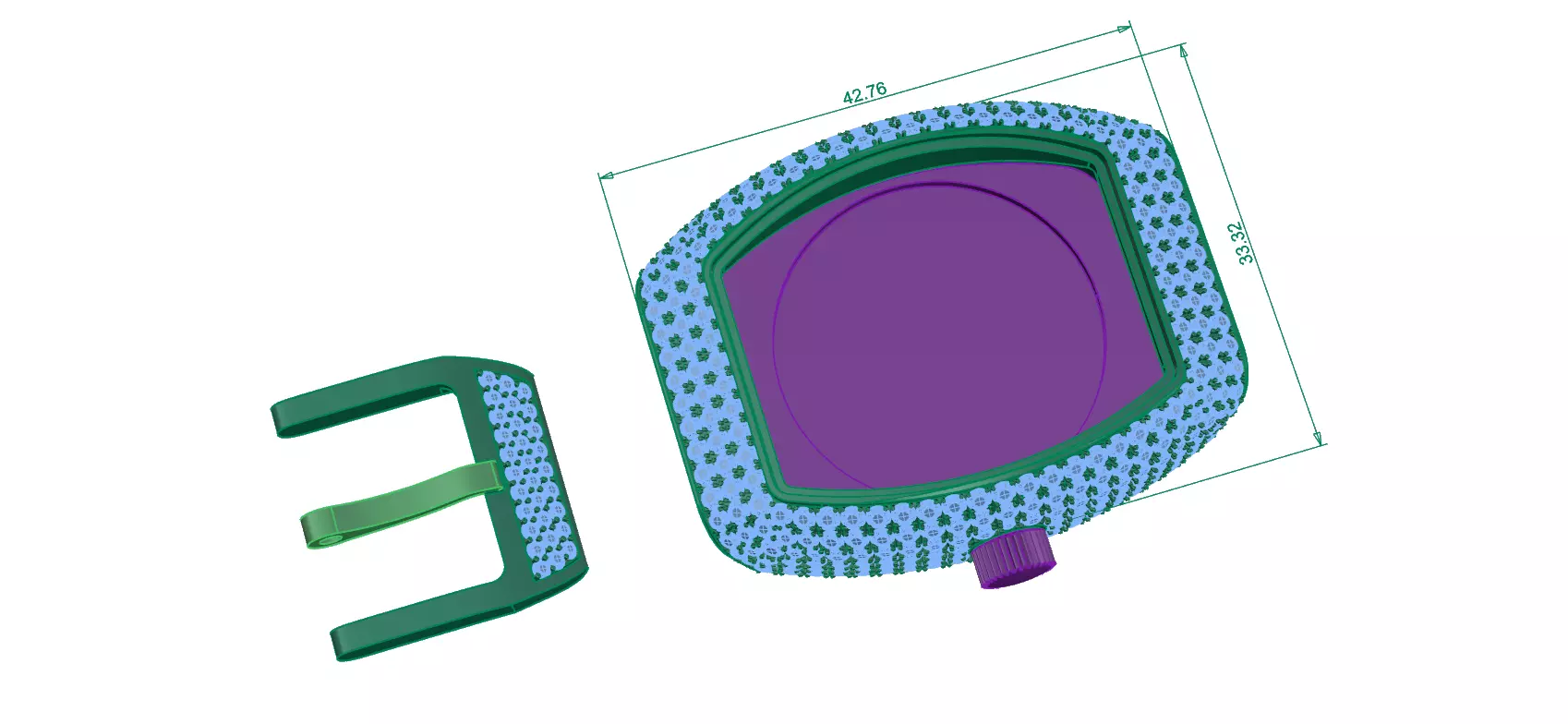 watch plastic container 3D print model_0
