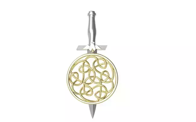 Sword gold celtic