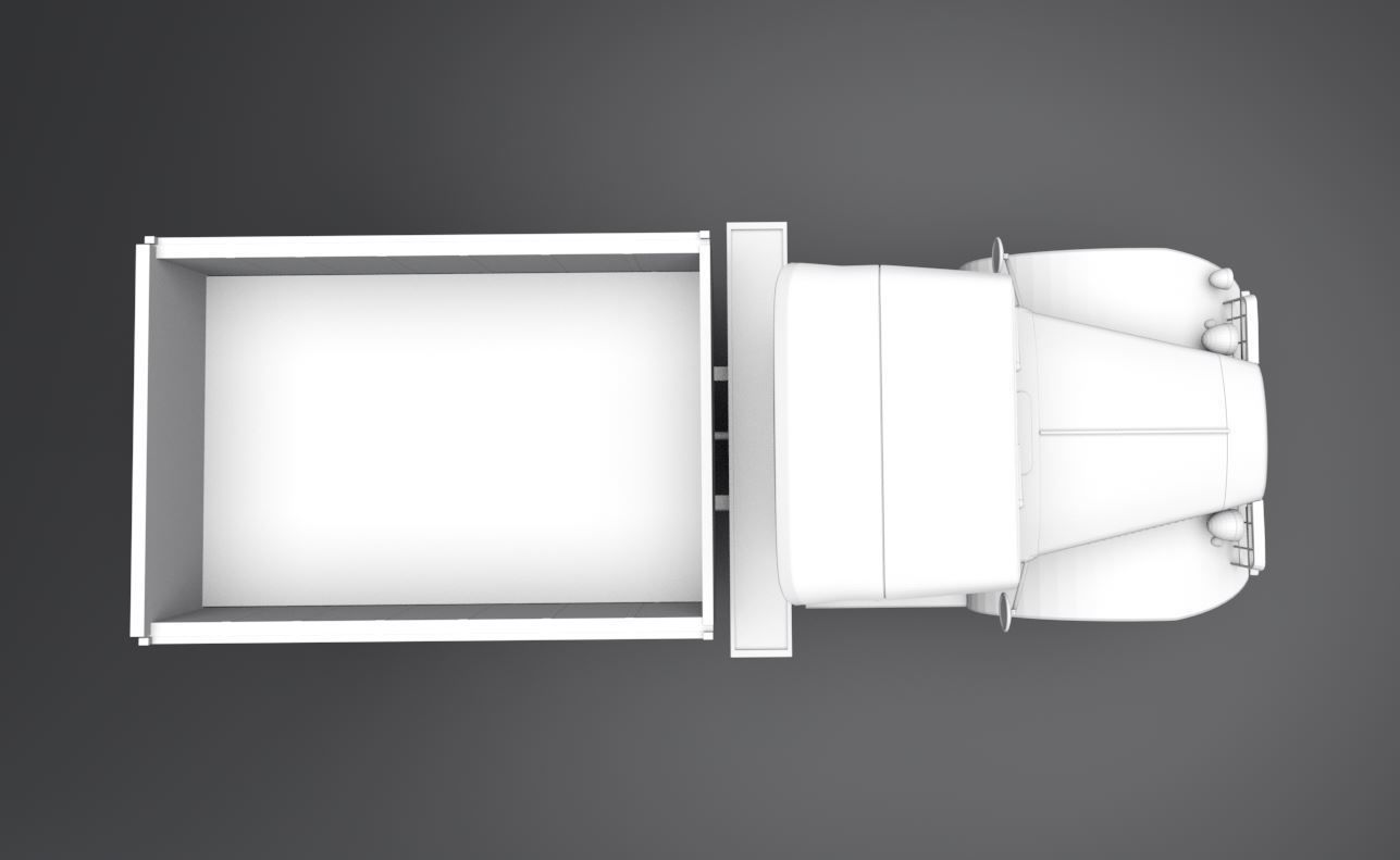 IH M5H6 Truck scale model  3D print model_3