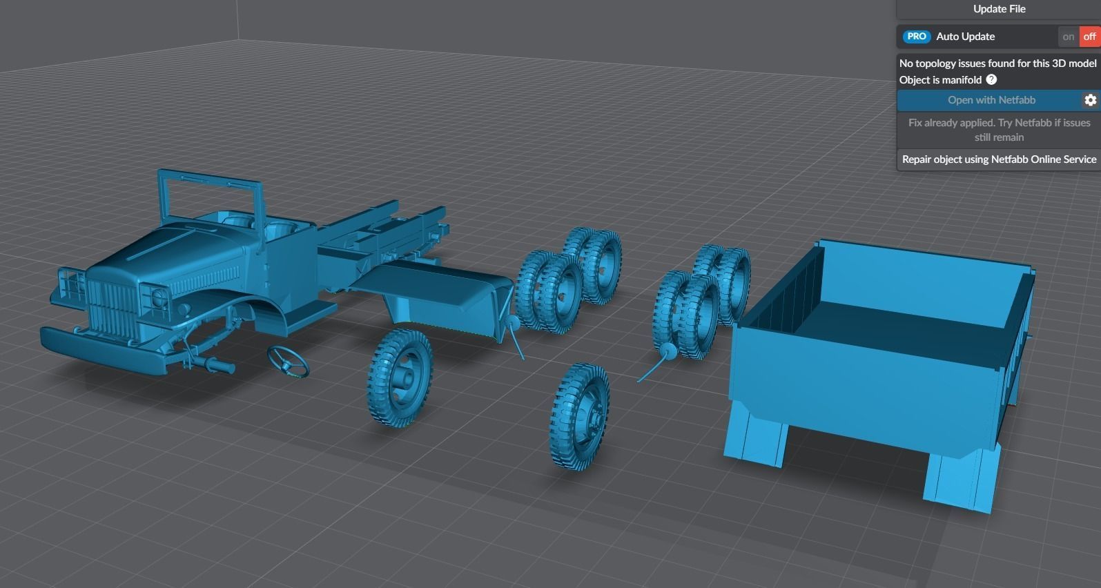 IH M5H6 Truck scale model  3D print model_6