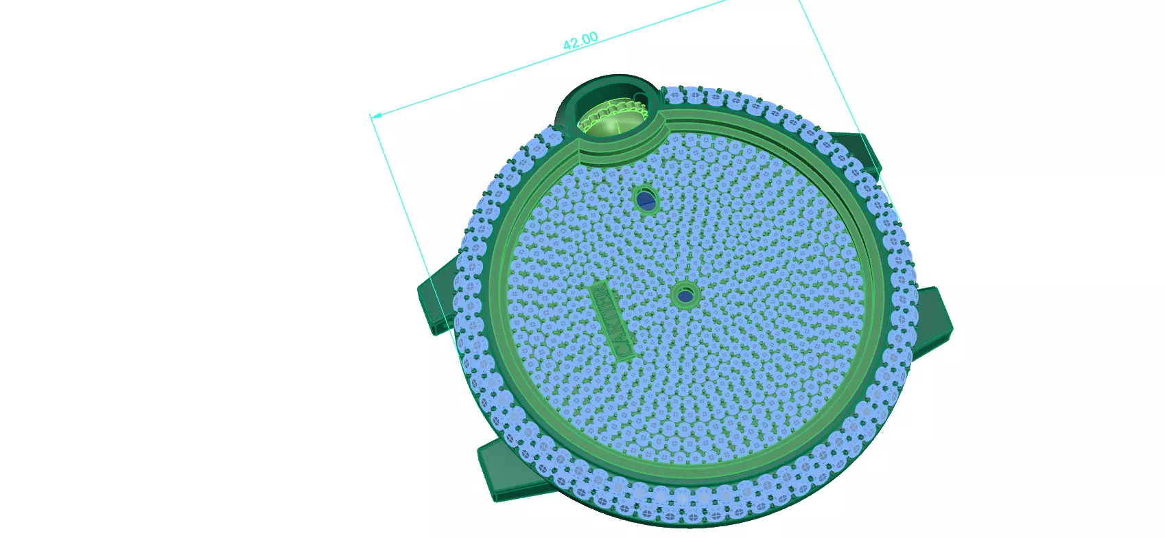 watch circular disk with hole in middle Free 3D print model