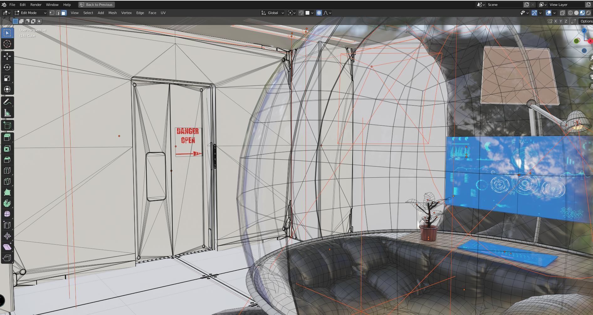 scifi room small 3D model_17