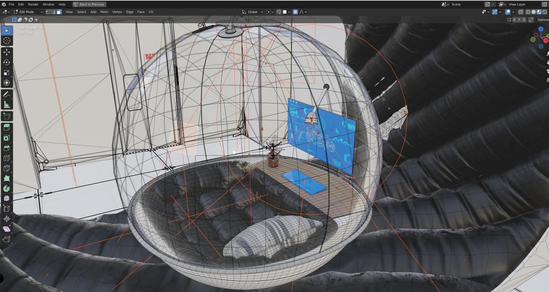 scifi room small 3D model_21