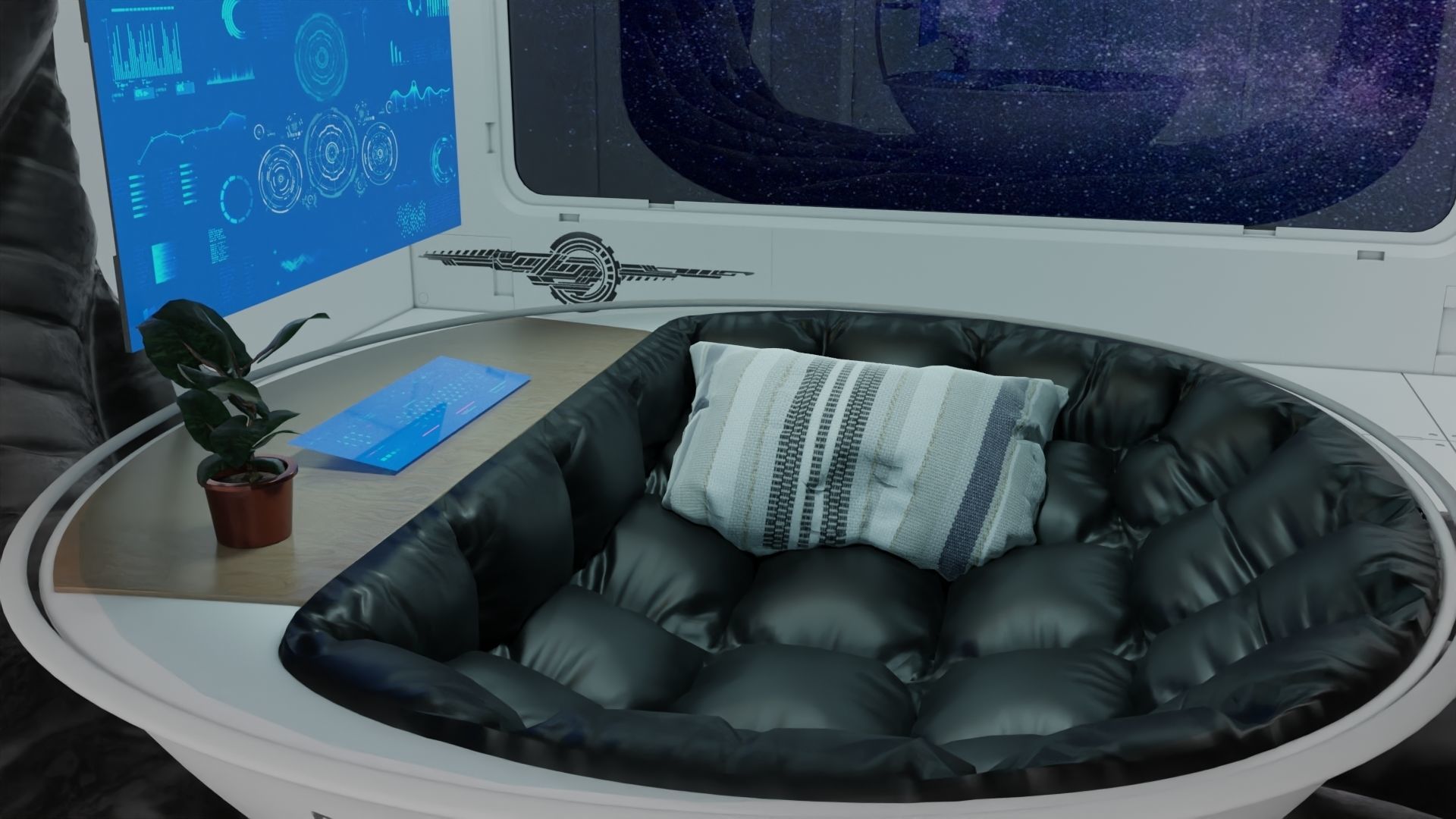 scifi room small 3D model_6