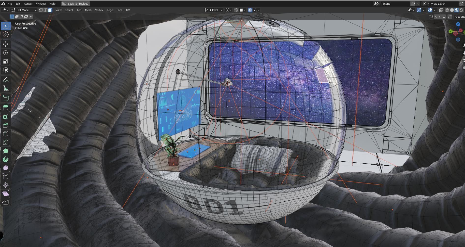 scifi room small 3D model_22