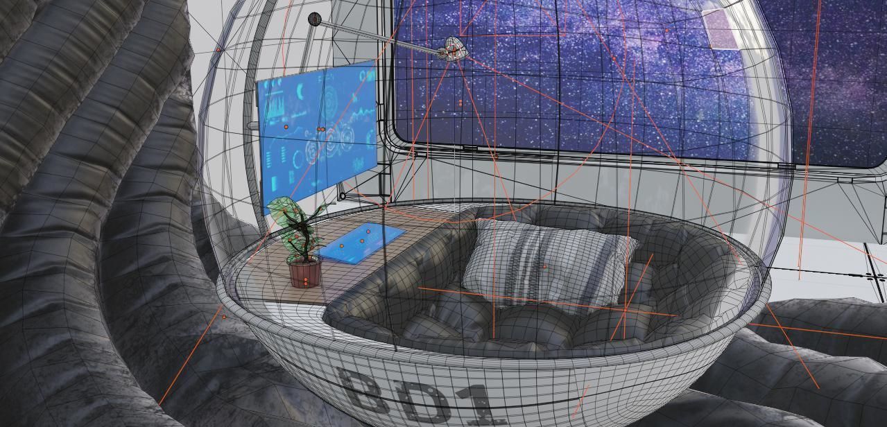 scifi room small 3D model_19