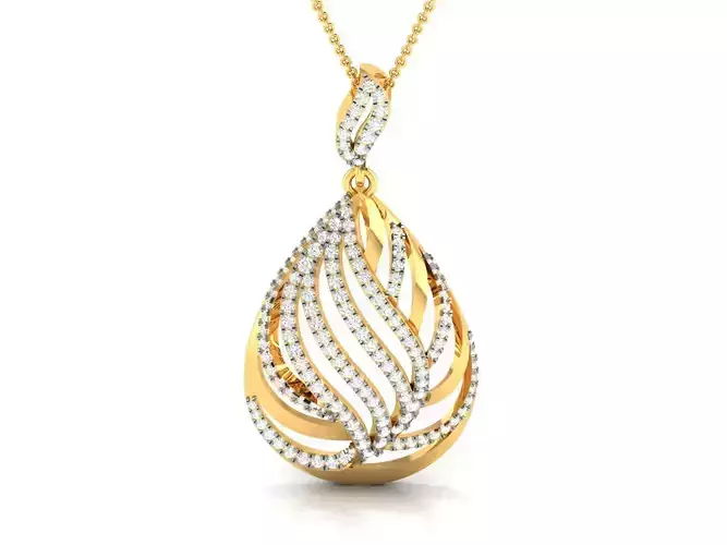 Pendant Women 3dm STL FBX OBJ Render Details