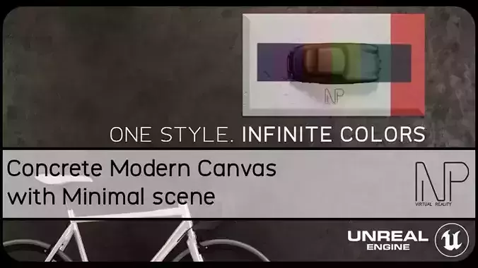 UE5- Modern Minimal Canvas - Automotive subjects 