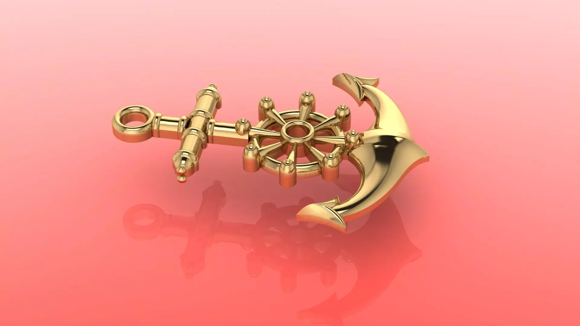 anchor pendant 3D print model