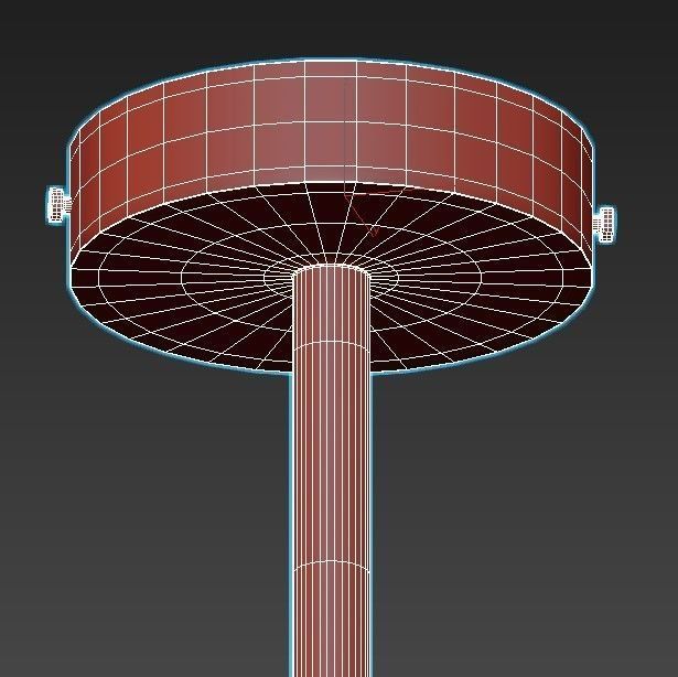 vexity-2783-5p gold chandelier with four glass globes 3D model_5