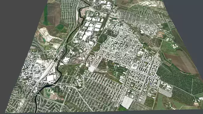 Cityscape Kramatorsk Donetsk region of Ukraine