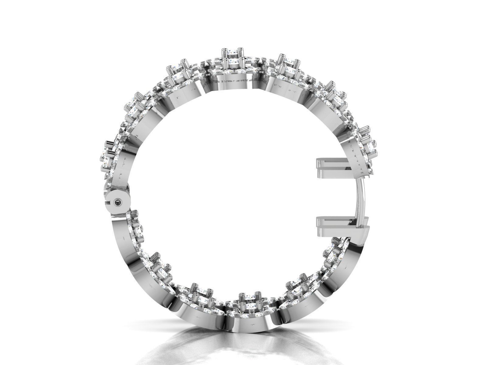 Women Earrings 3dm STL FBX OBJ Render Details 3D print model_2