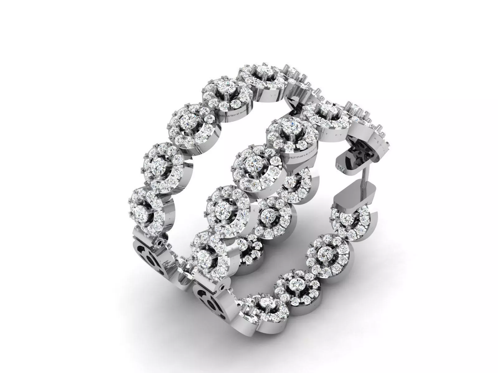 Women Earrings 3dm STL FBX OBJ Render Details 3D print model_0