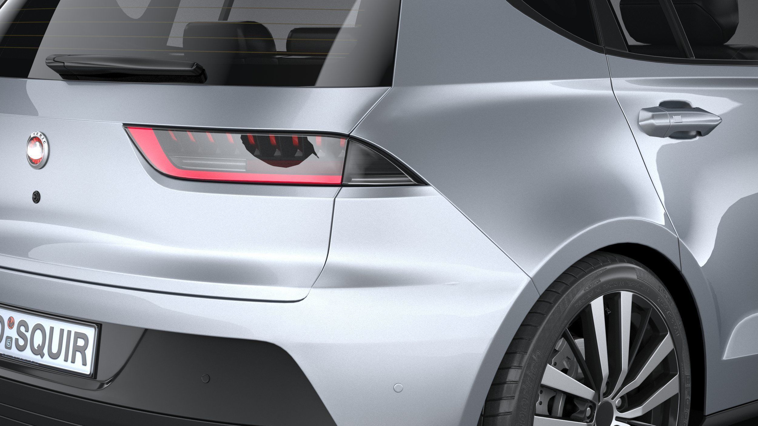 Generic Hatchback v1 2022 3D model_18