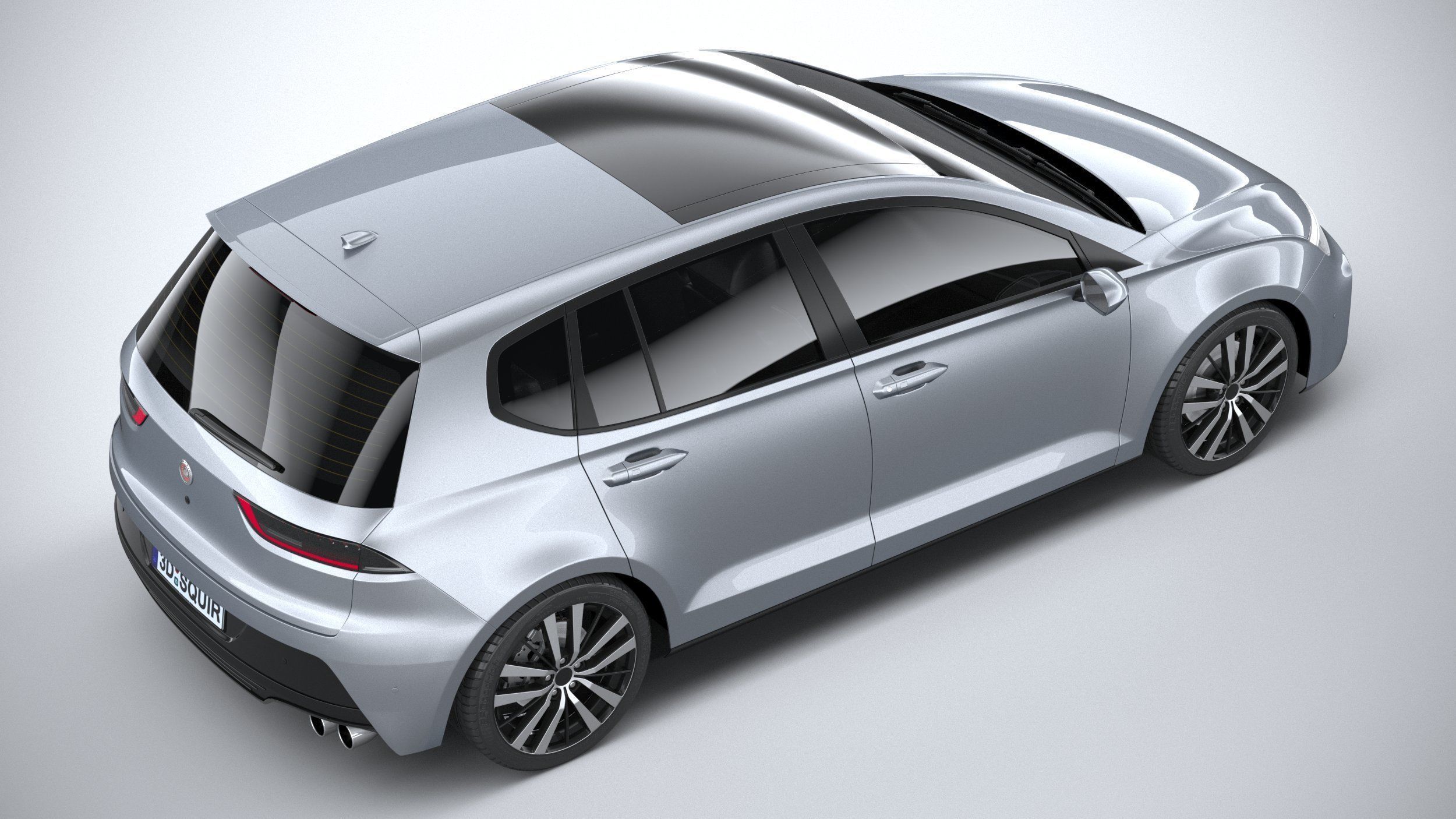 Generic Hatchback v1 2022 3D model_10