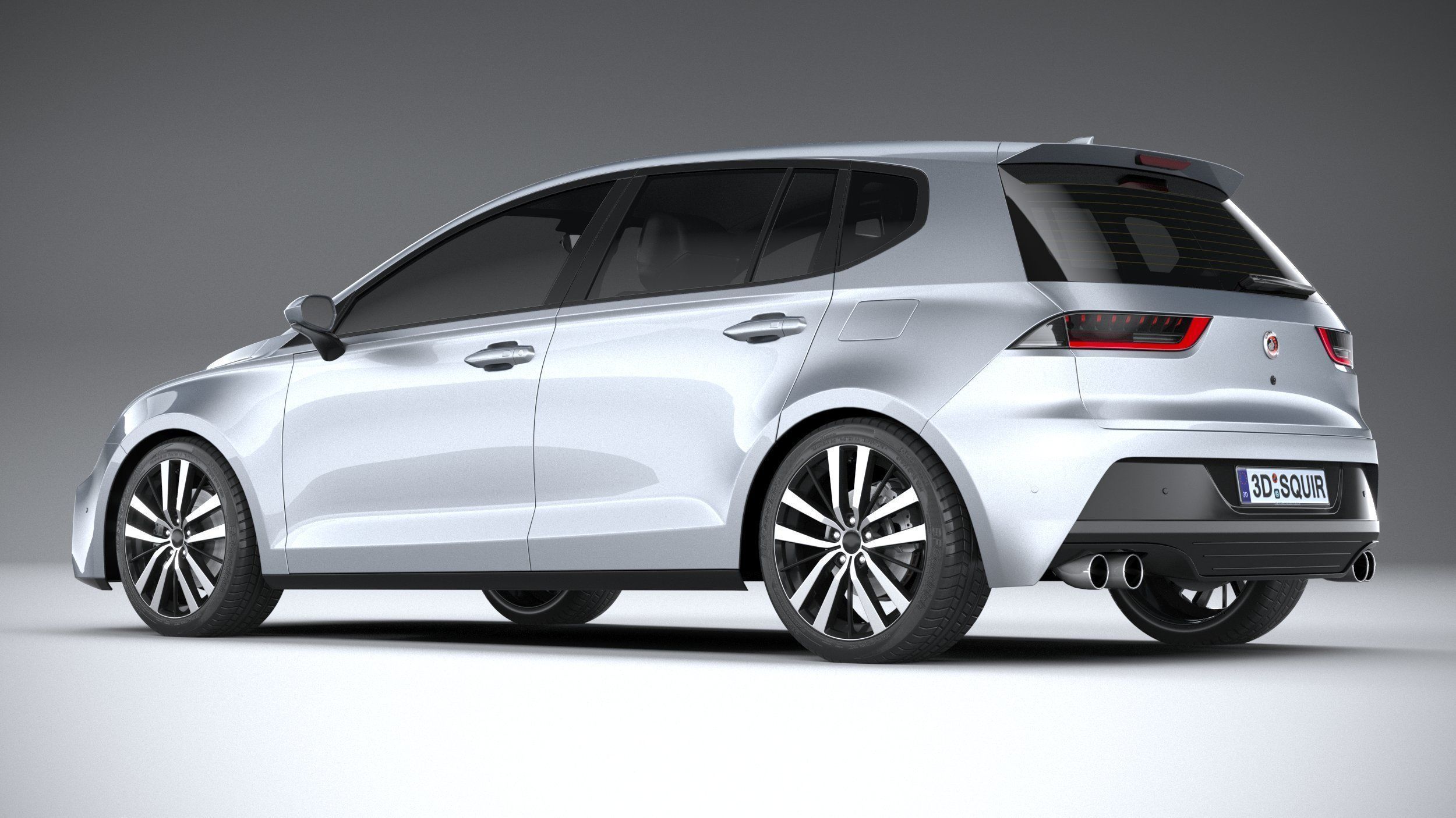 Generic Hatchback v1 2022 3D model_5