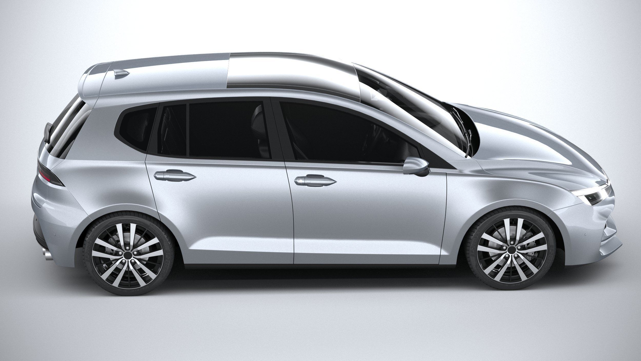 Generic Hatchback v1 2022 3D model_11