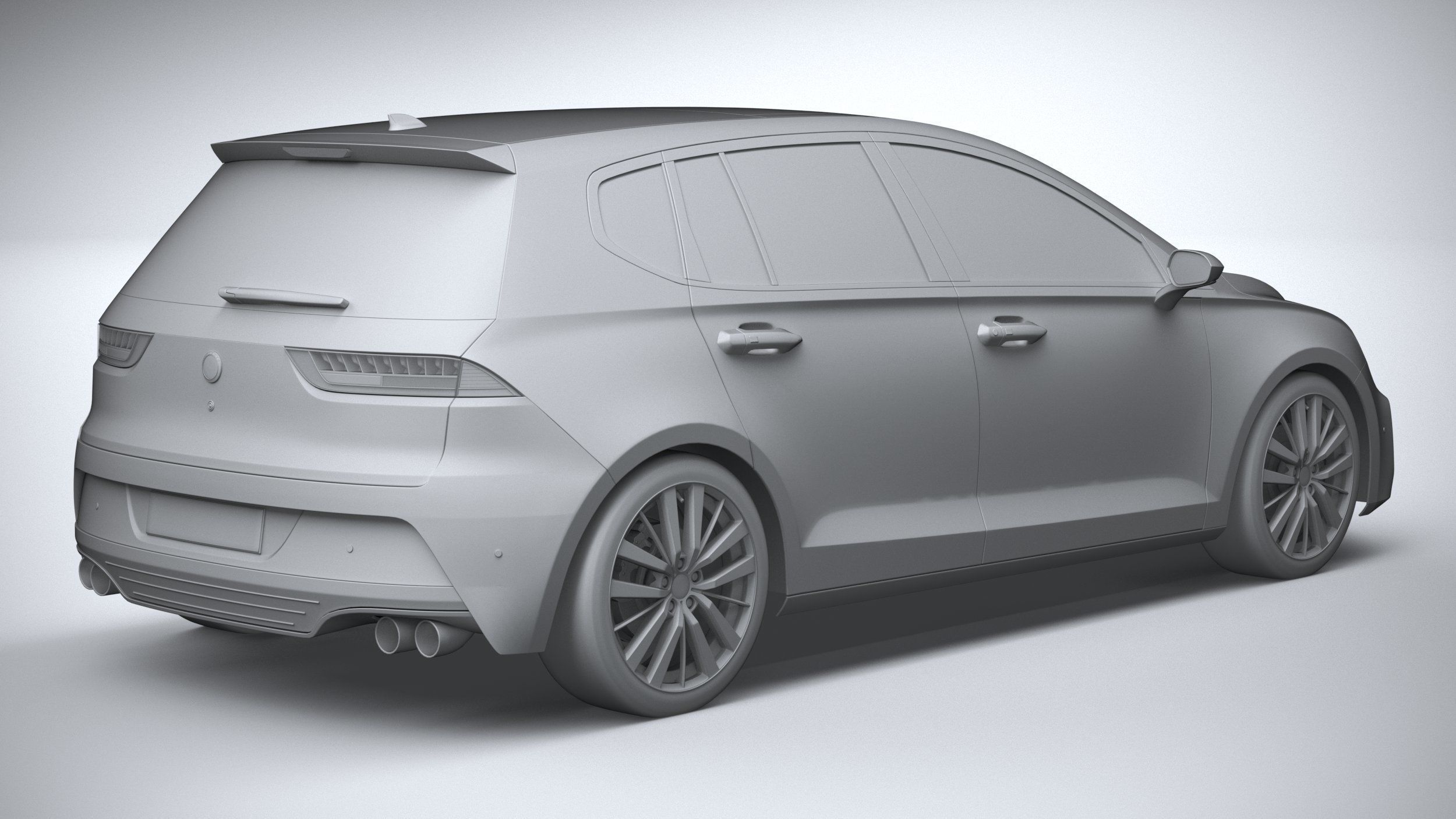 Generic Hatchback v1 2022 3D model_25