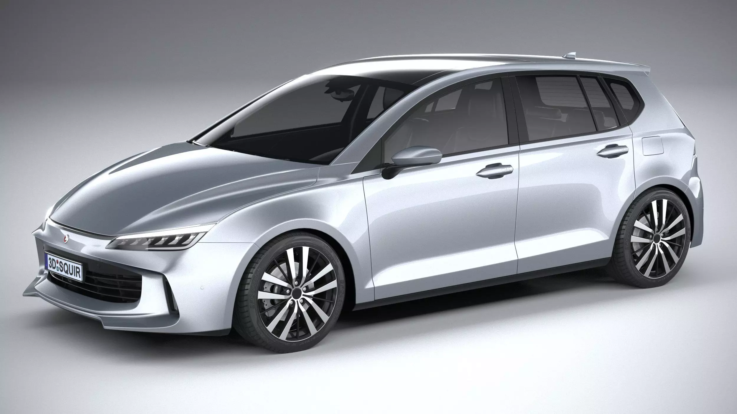 Generic Hatchback v1 2022 3D model_0