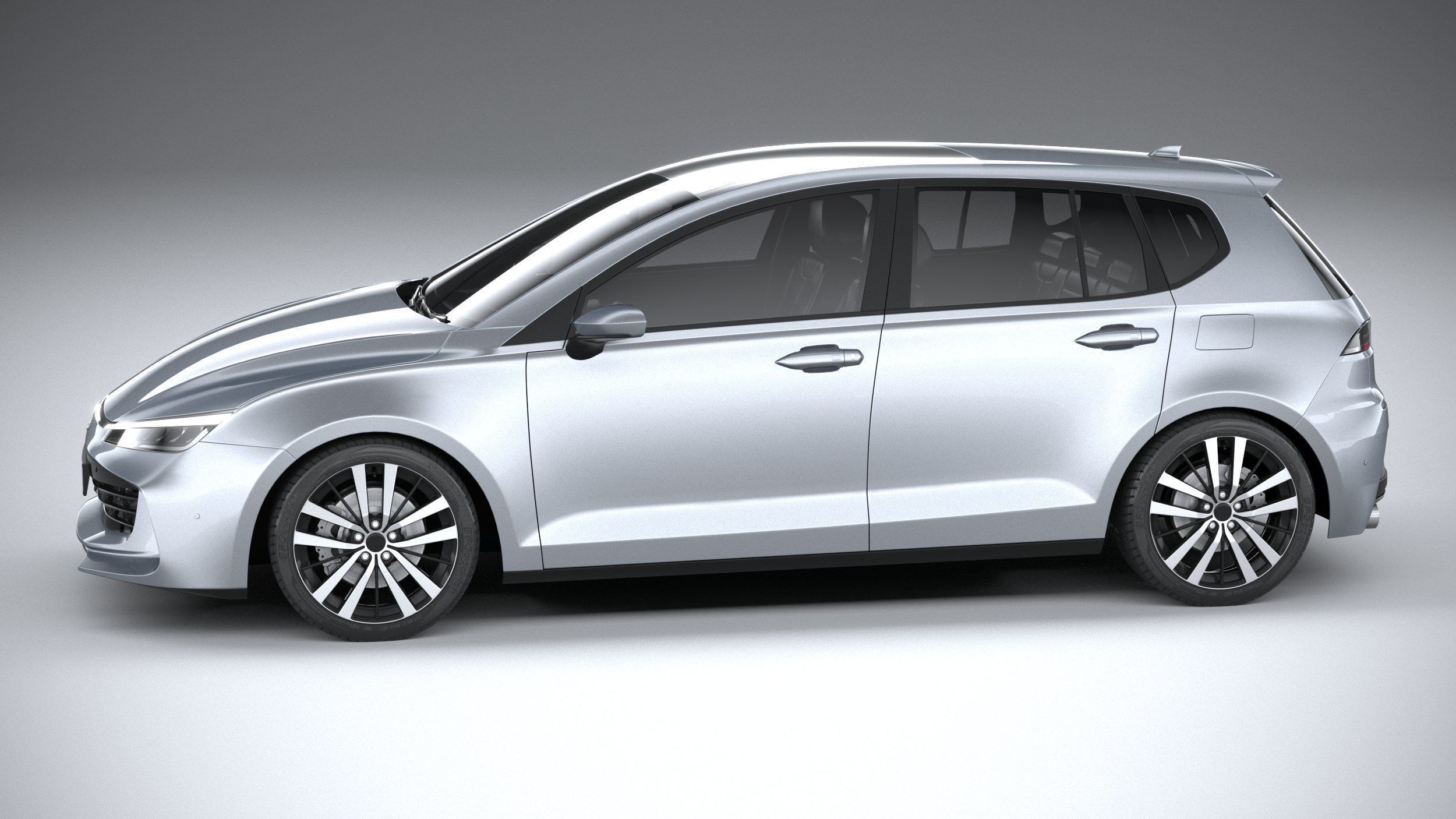 Generic Hatchback v1 2022 3D model_8