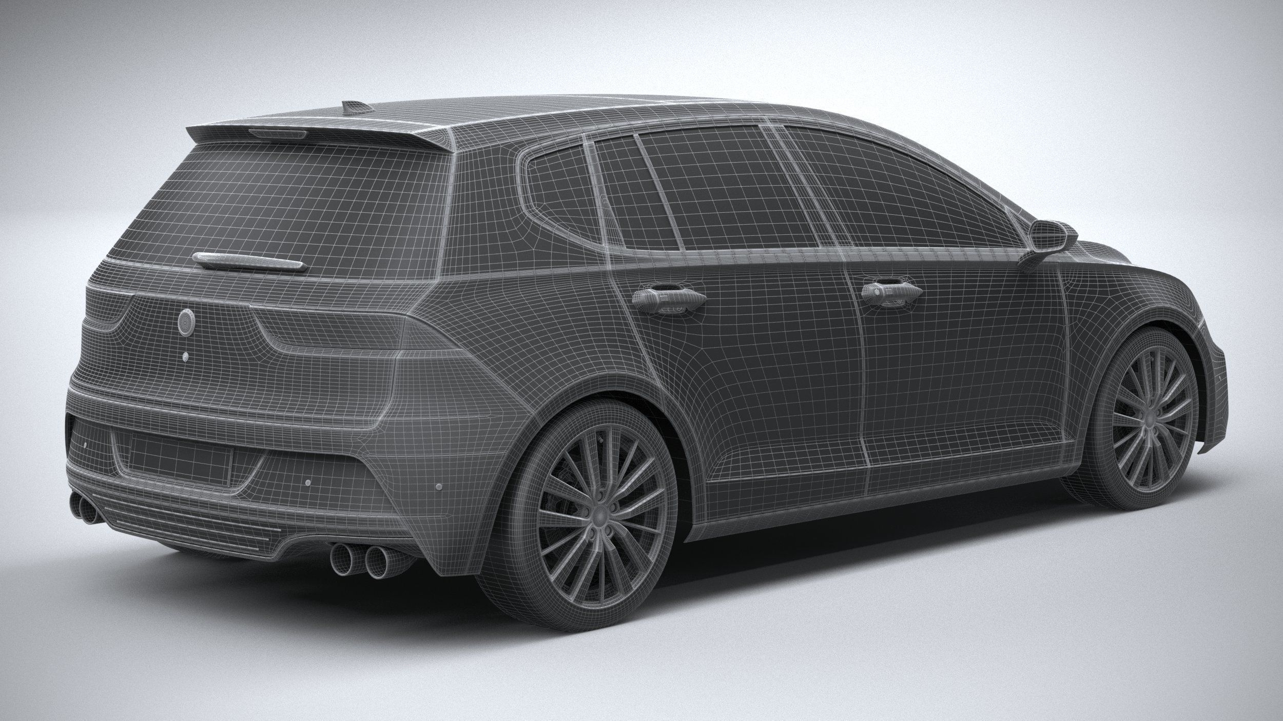 Generic Hatchback v1 2022 3D model_27