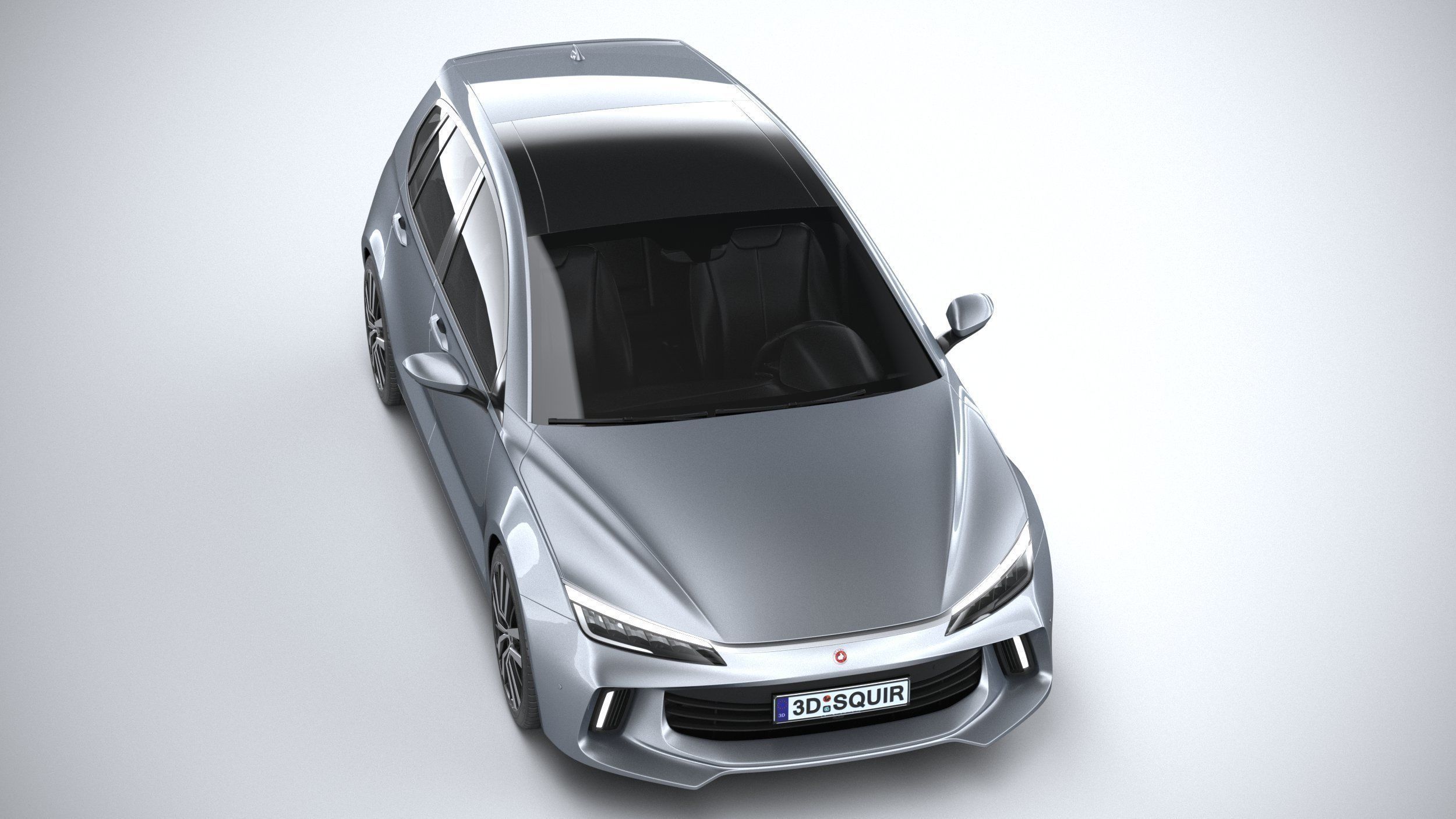 Generic Hatchback v1 2022 3D model_12