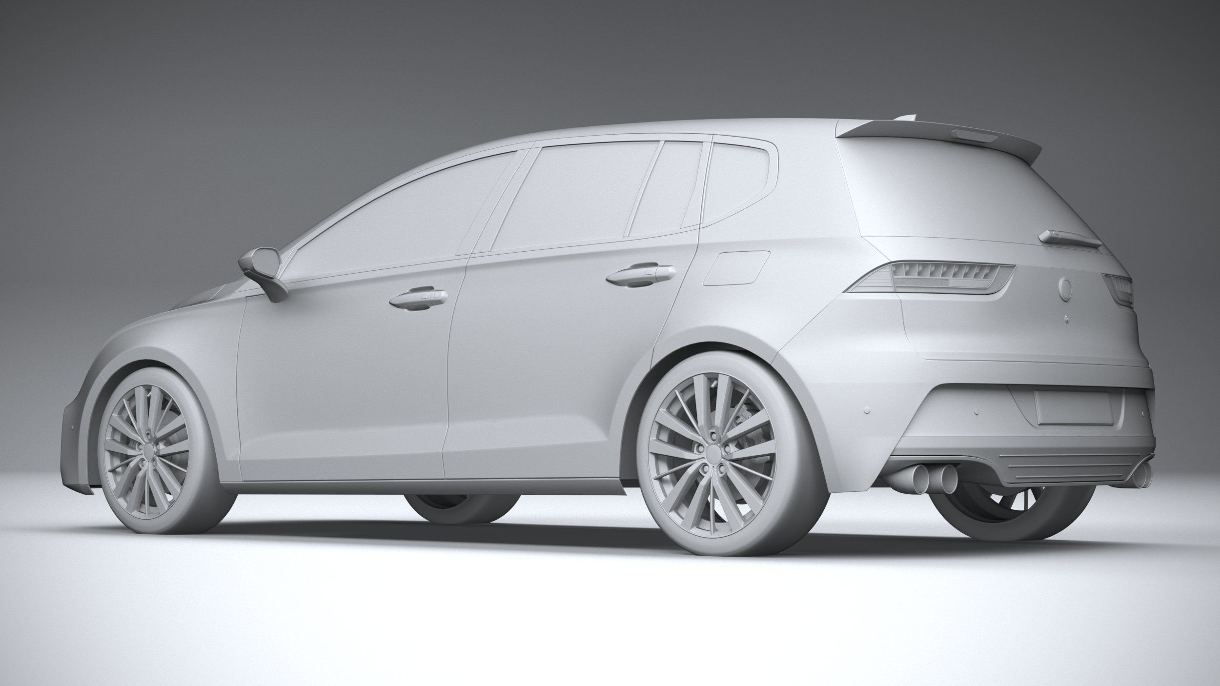 Generic Hatchback v1 2022 3D model_21