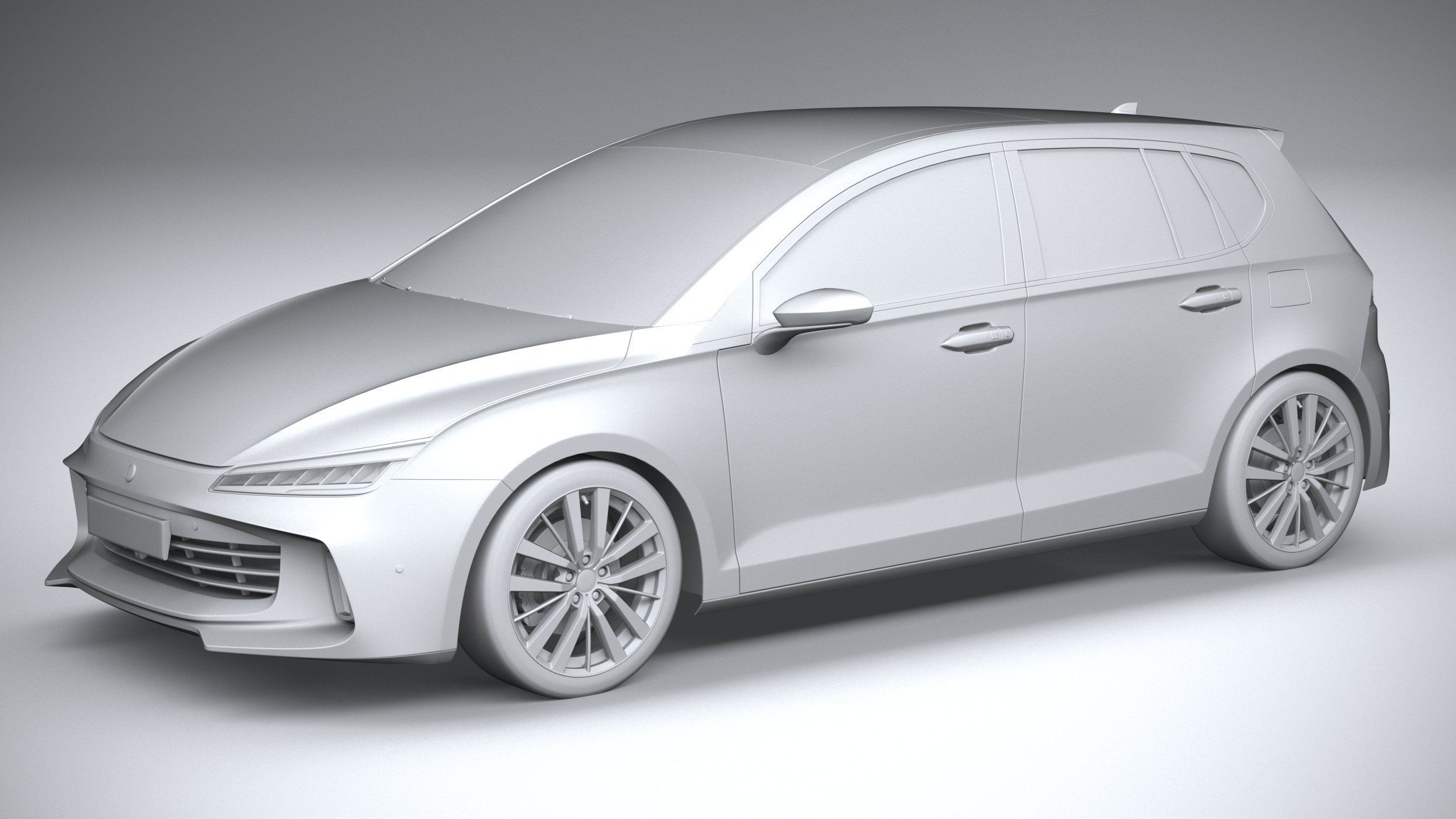 Generic Hatchback v1 2022 3D model_19