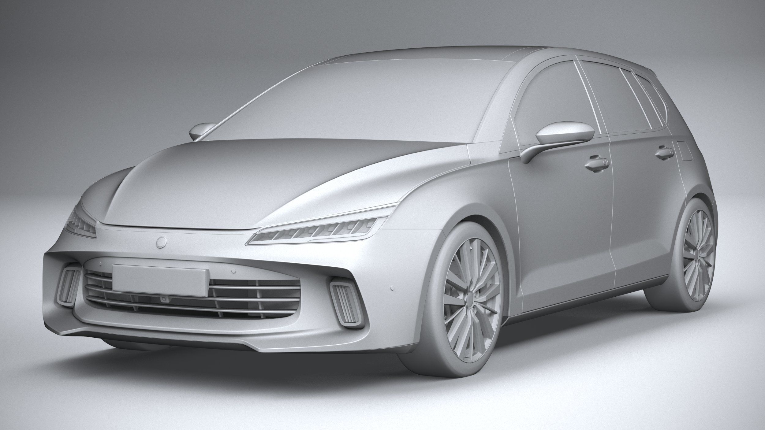 Generic Hatchback v1 2022 3D model_20