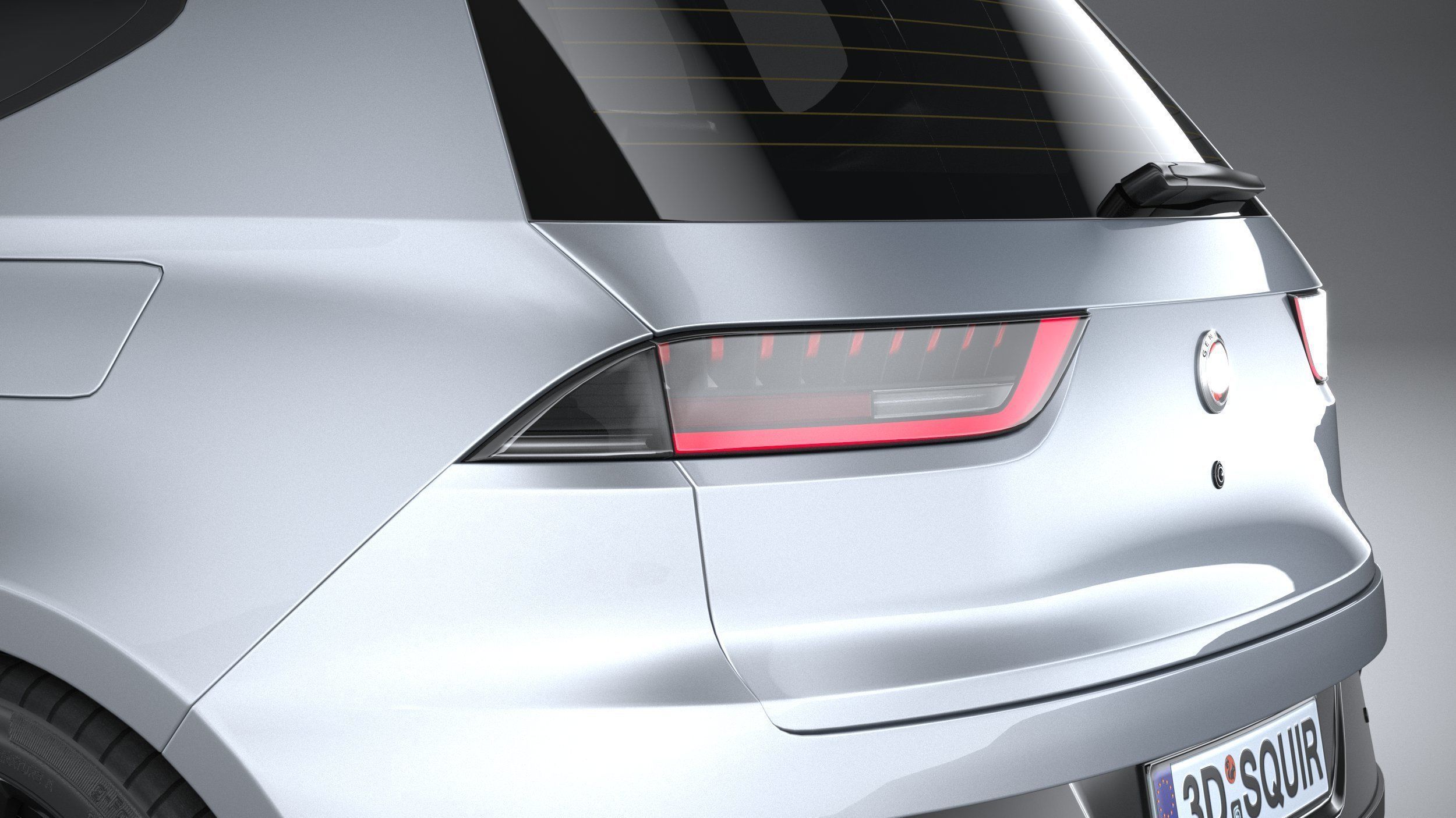 Generic Hatchback v1 2022 3D model_6