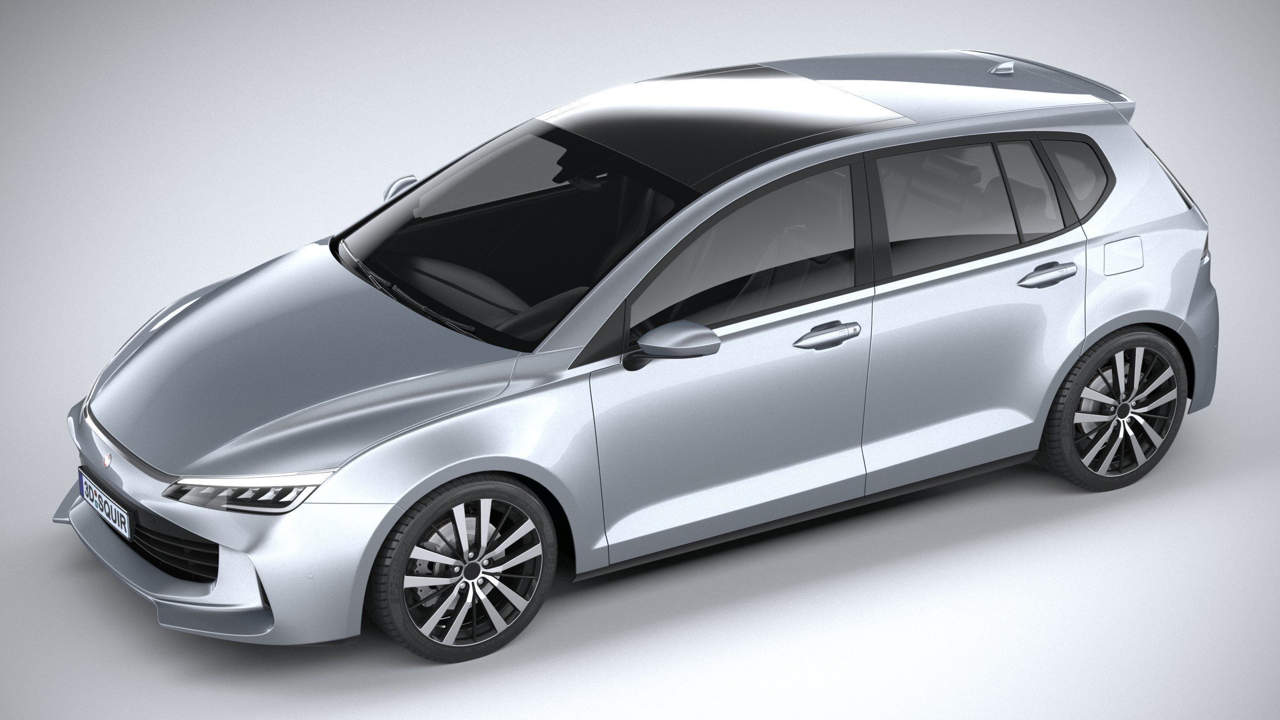 Generic Hatchback v1 2022 3D model_7