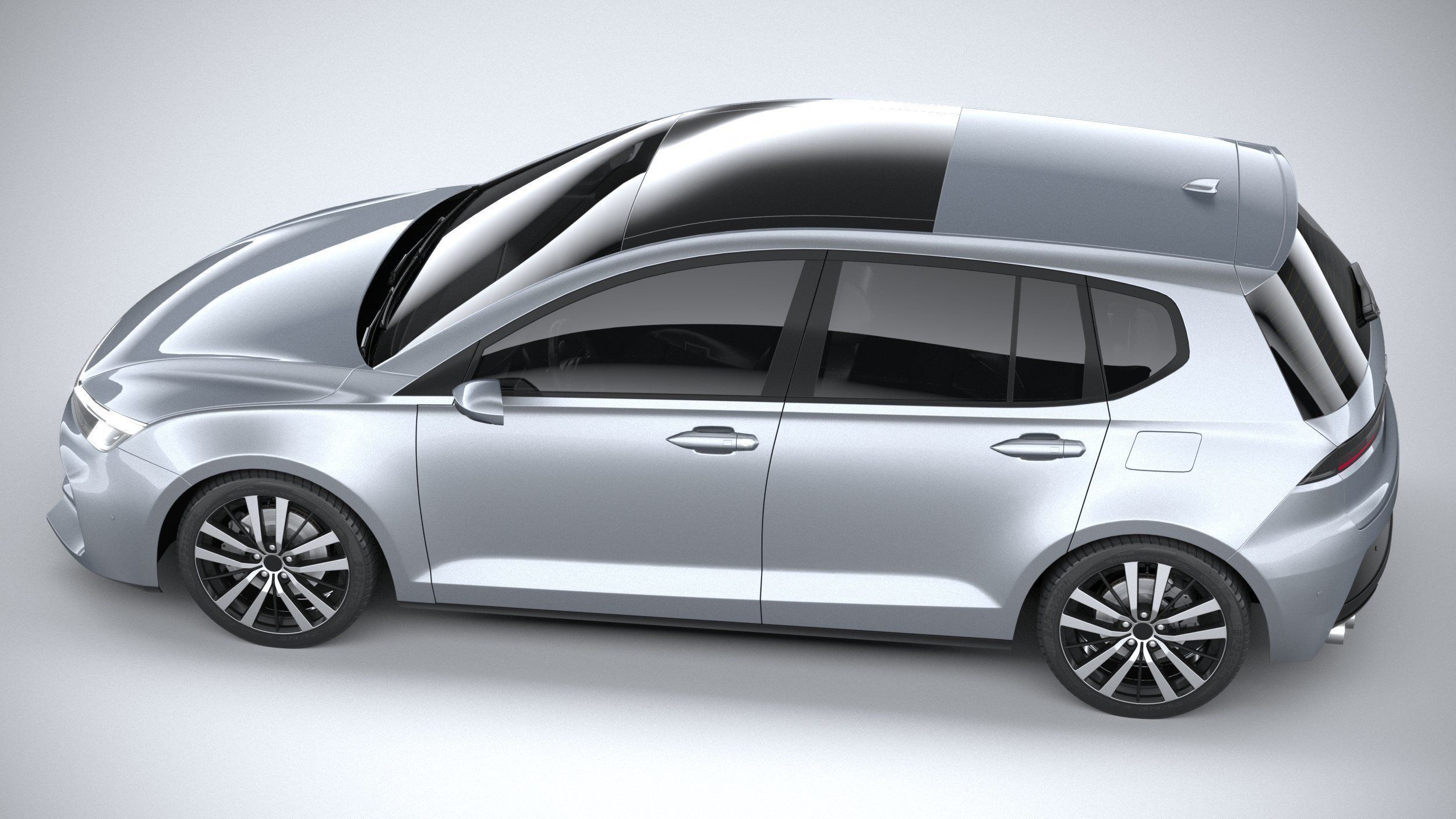 Generic Hatchback v1 2022 3D model_9